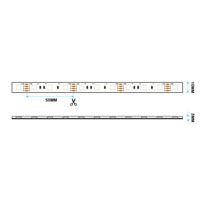  LED 5050 Strip Light, 5M Reel, IP44, 12V, 60 LEDs/M, RGB