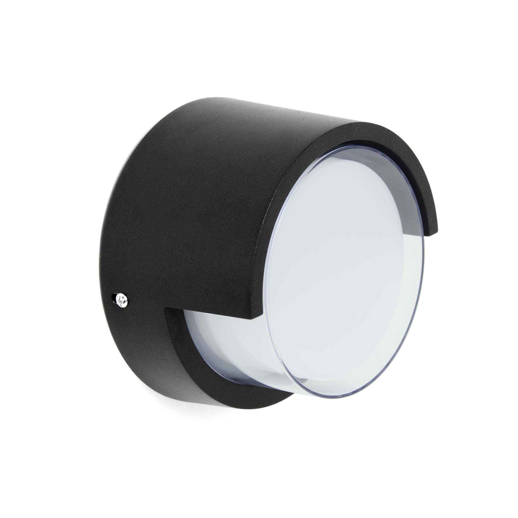  12W Black Round LED Wall Light (WL-C-RD)