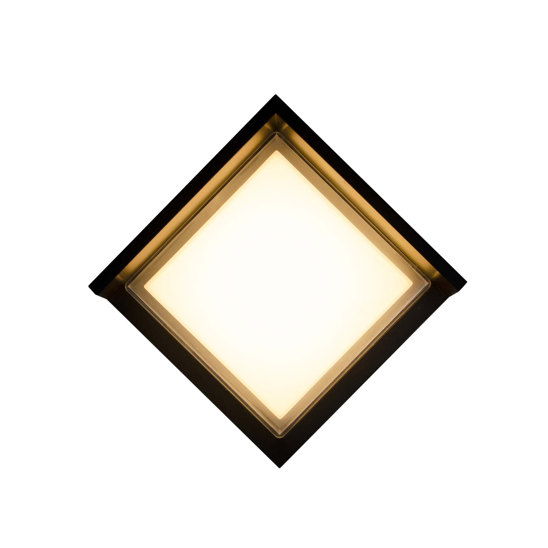  12W Black Square LED Wall Light (WL-C-SQ)