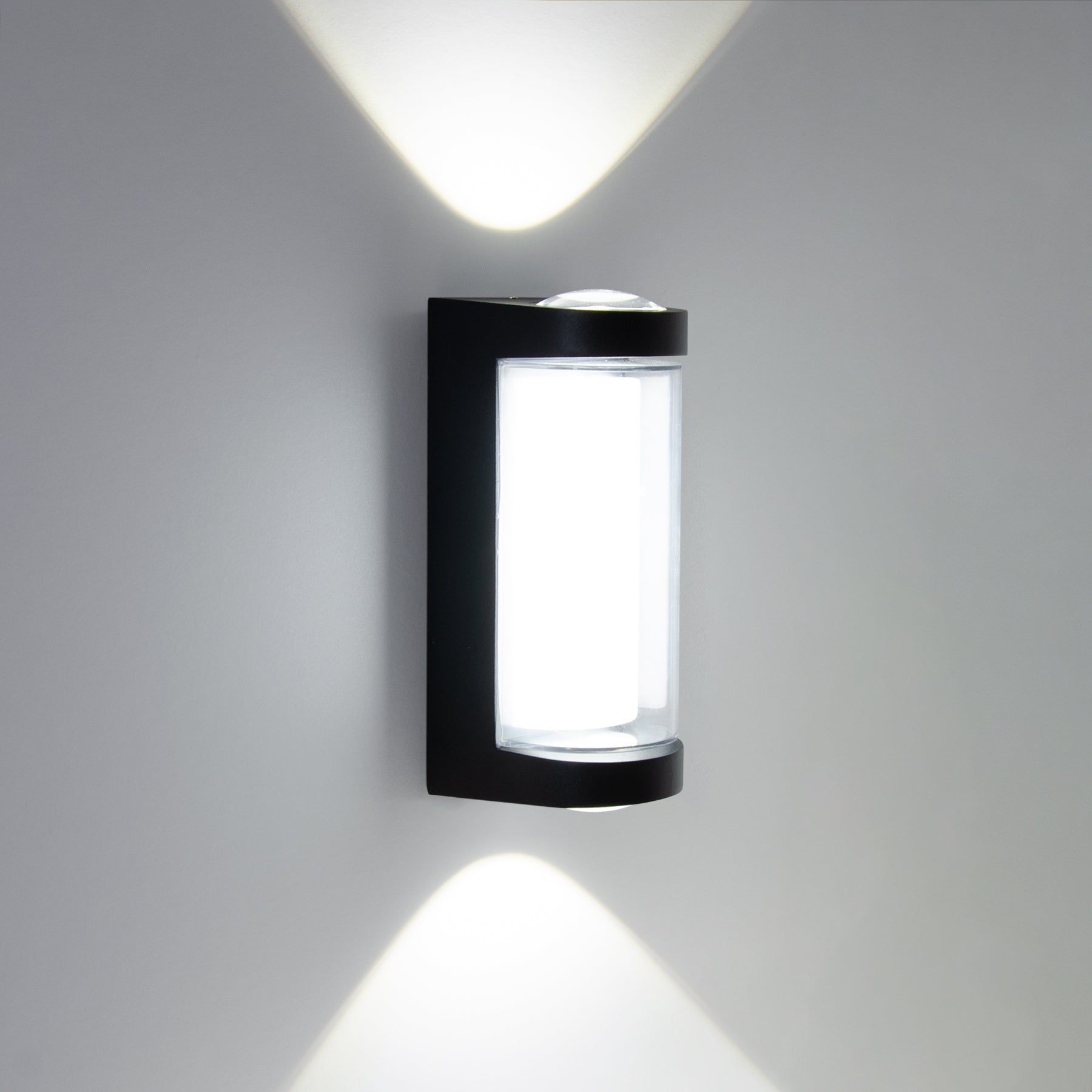  16W Black LED Up And Down Wall Light (WL-A-RD)