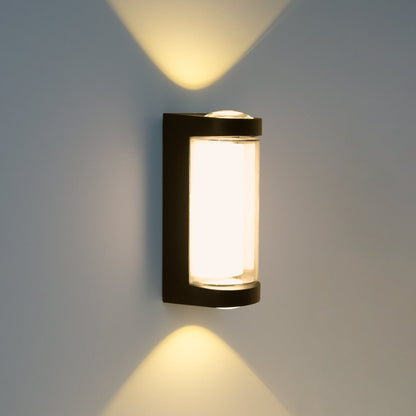  16W Black LED Up And Down Wall Light (WL-A-RD)