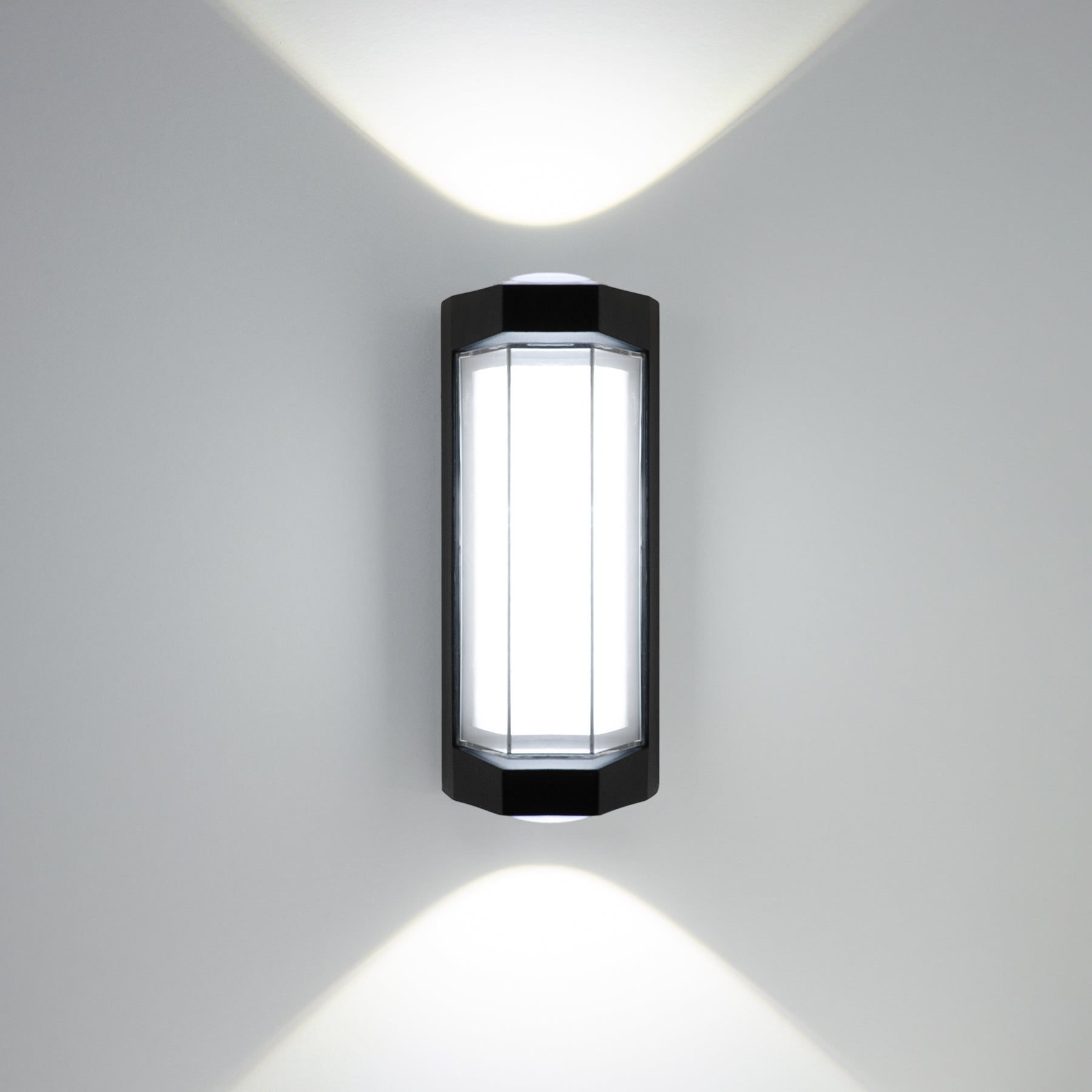  16W Black LED Up And Down Wall Light (WL-A-SQ)