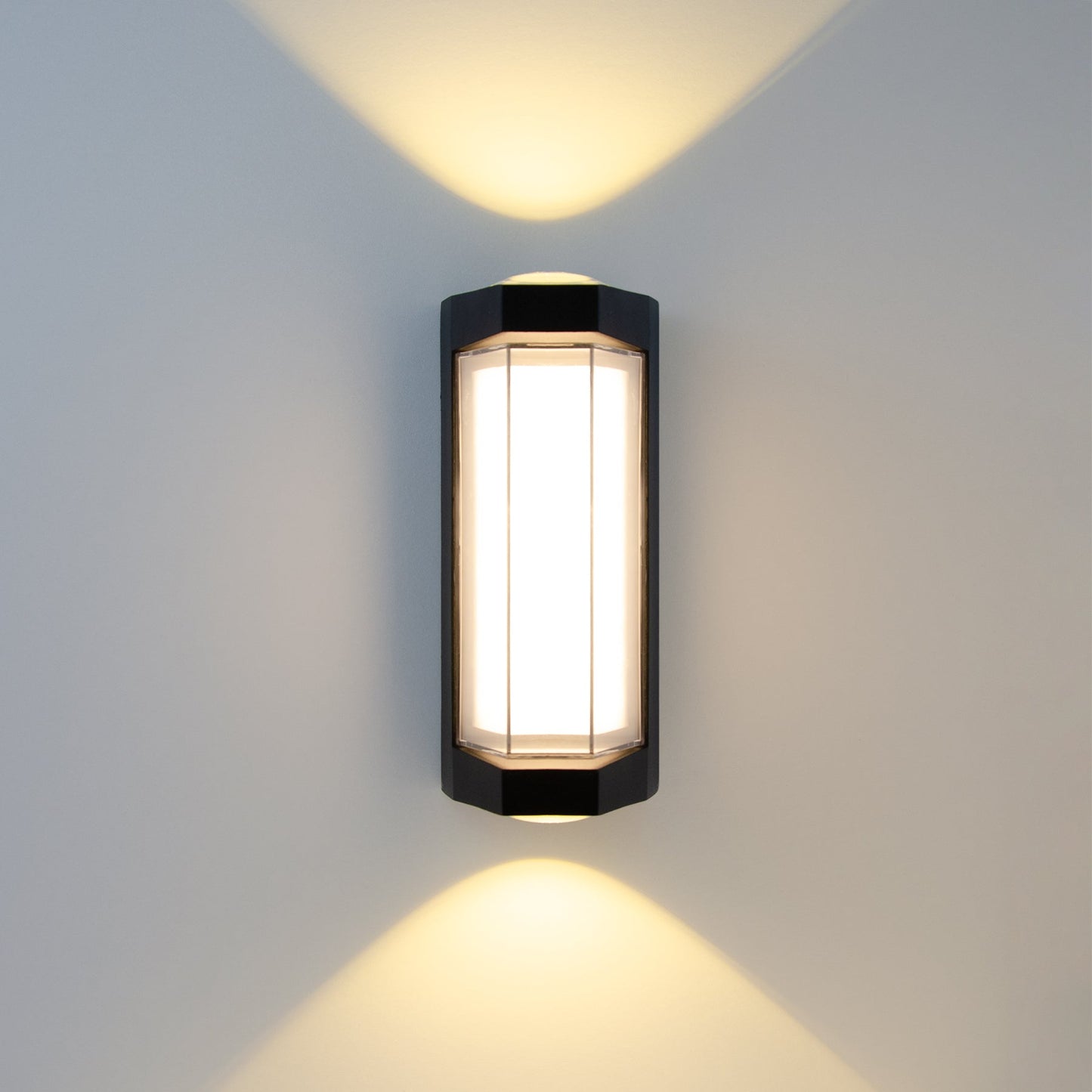  16W Black LED Up And Down Wall Light (WL-A-SQ)