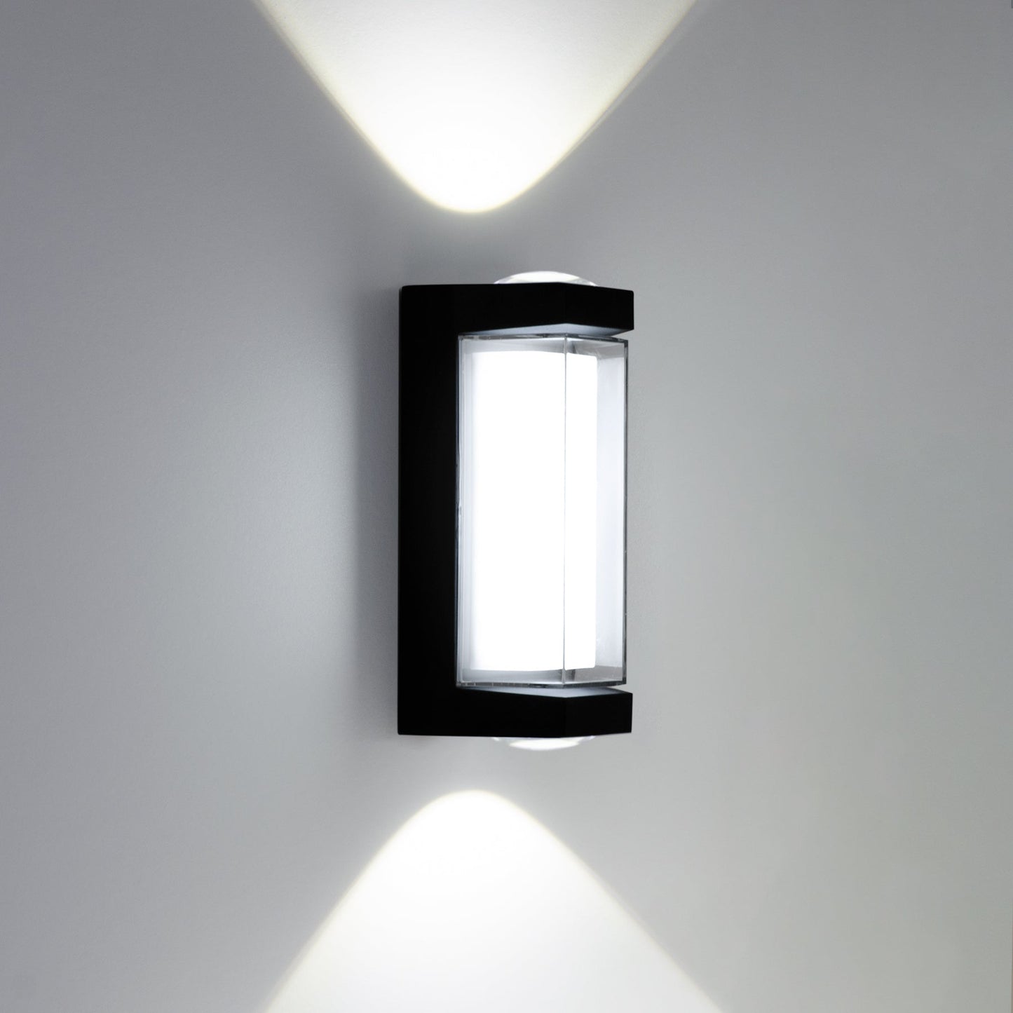  16W Black LED Up And Down Wall Light (WL-A-SQ)