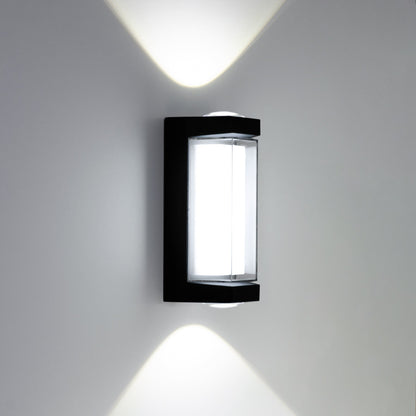  16W Black LED Up And Down Wall Light (WL-A-SQ)