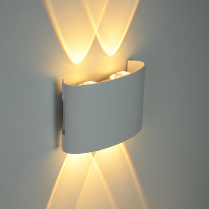  White 4W LED Up And Down Wall Light (WL-T4)