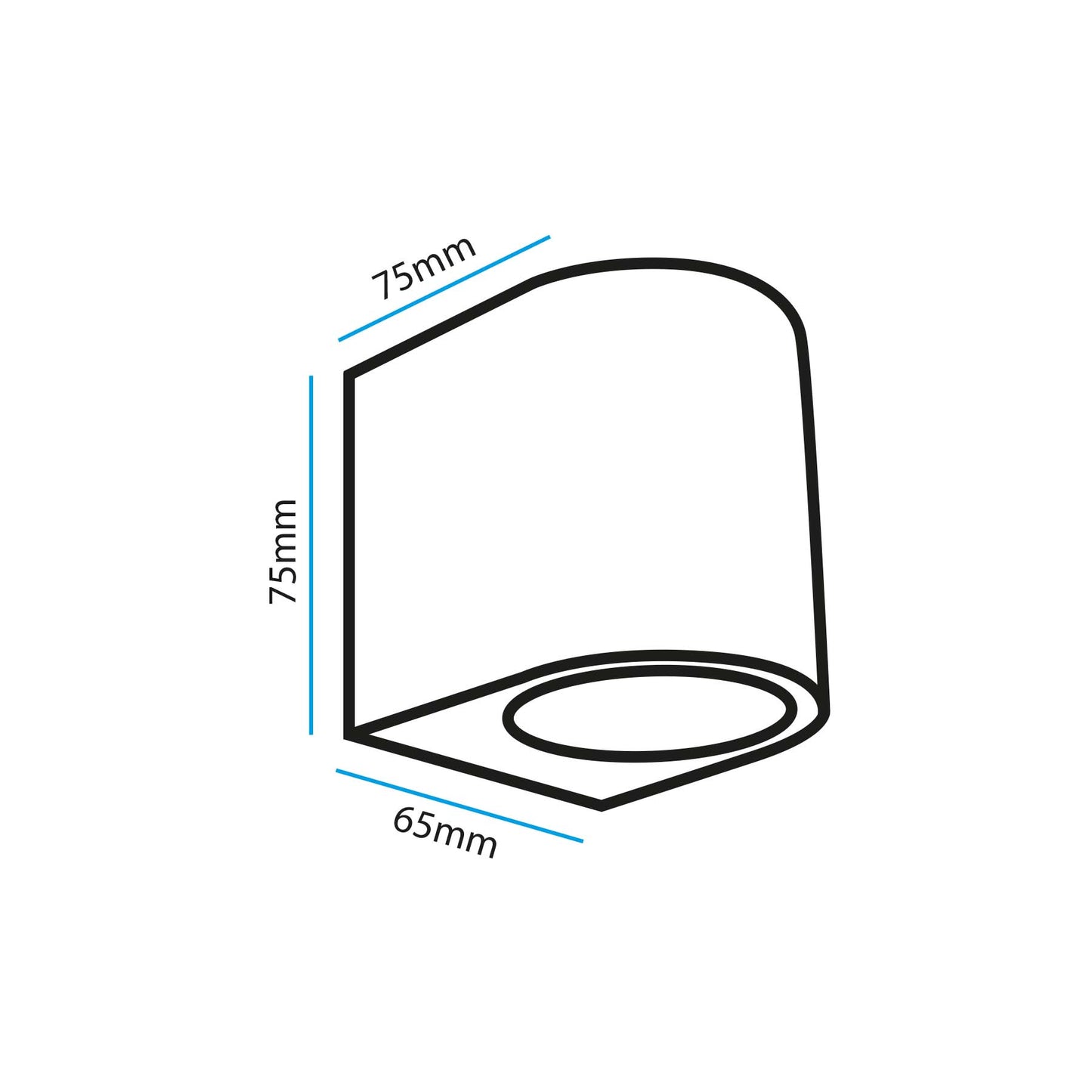  5W Black LED Wall Down Light (WL-B2-D)