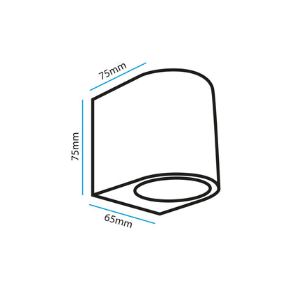  5W Black LED Wall Down Light (WL-B2-D)