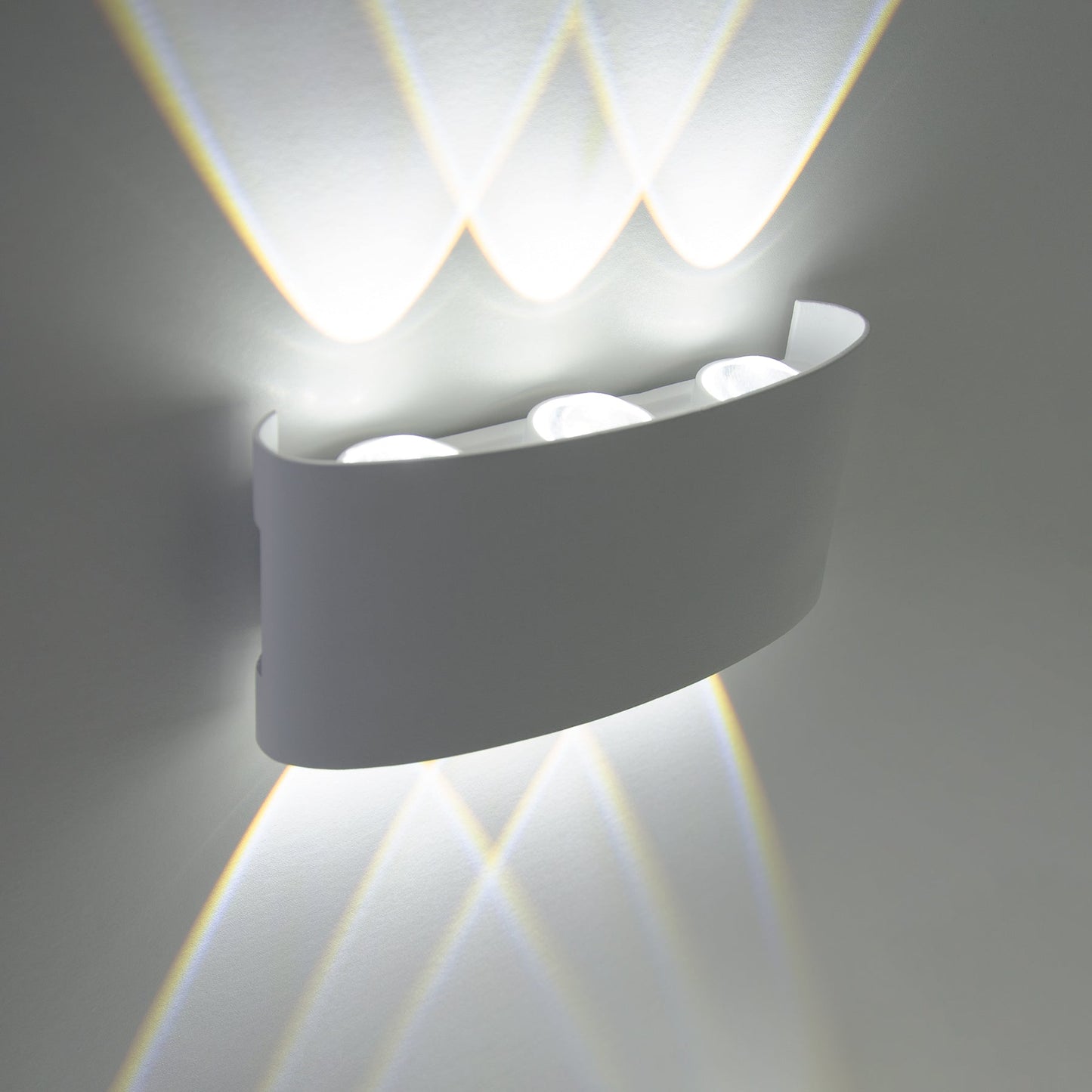  White 6W LED Up And Down Wall Light (WL-T6)