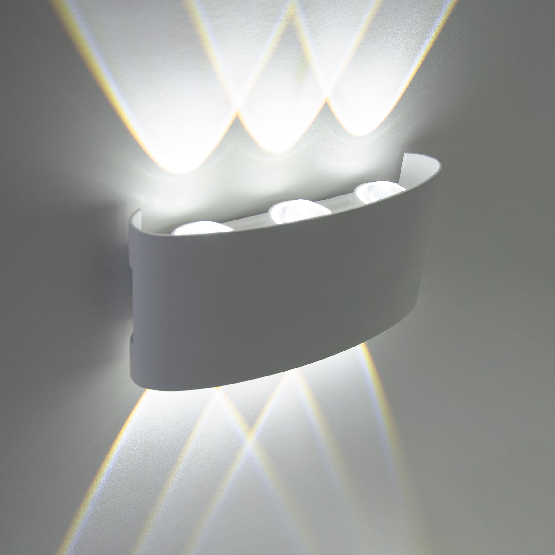  White 6W LED Up And Down Wall Light (WL-T6)