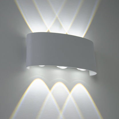  White 6W LED Up And Down Wall Light (WL-T6)