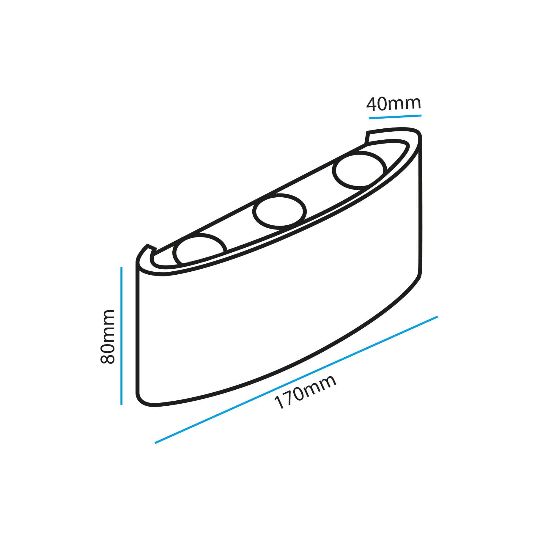  White 6W LED Up And Down Wall Light (WL-T6)
