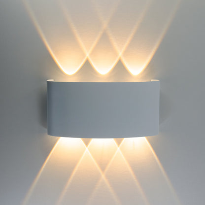  White 6W LED Up And Down Wall Light (WL-T6)