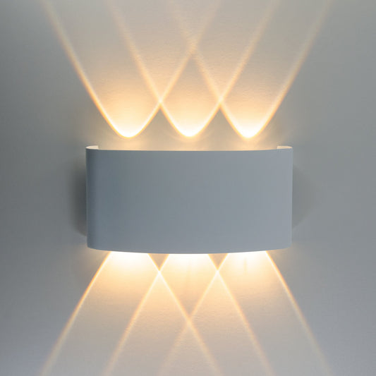  White 6W LED Up And Down Wall Light (WL-T6)