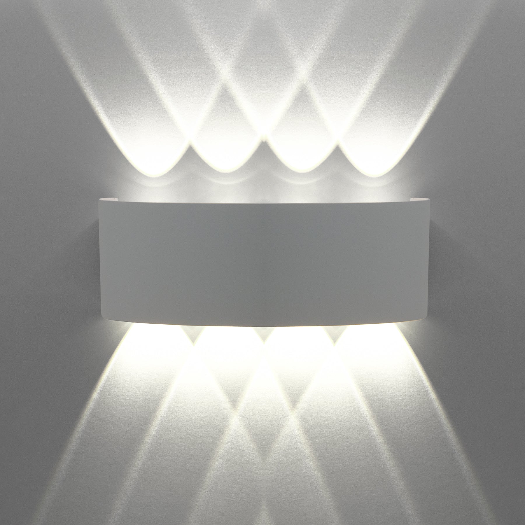  White 8W LED Up And Down Wall Light (WL-T8)