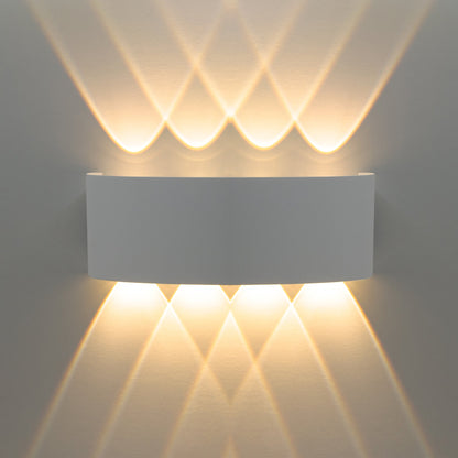  White 8W LED Up And Down Wall Light (WL-T8)