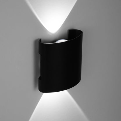  Black 2W LED Up And Down Wall Light (WL-T2-B)