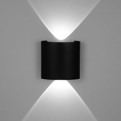  Black 2W LED Up And Down Wall Light (WL-T2-B)