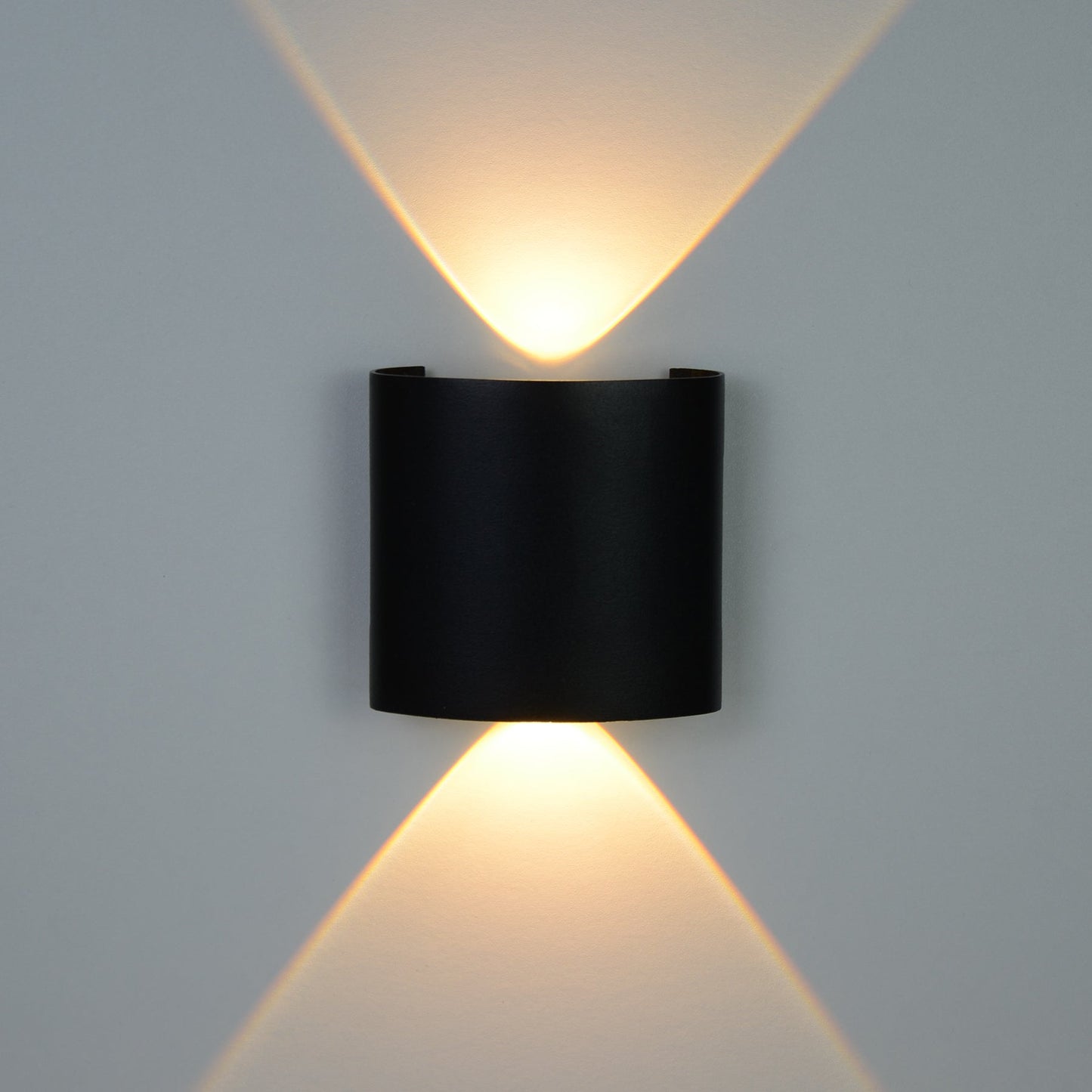  Black 2W LED Up And Down Wall Light (WL-T2-B)