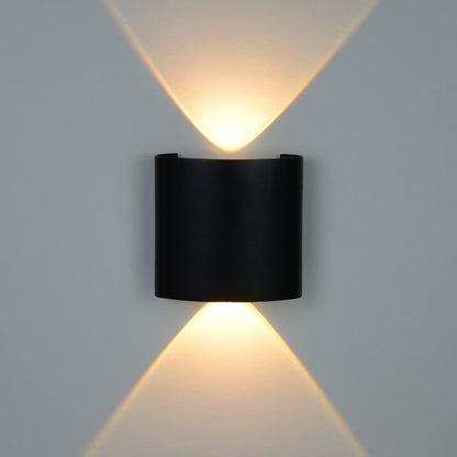  Black 2W LED Up And Down Wall Light (WL-T2-B)