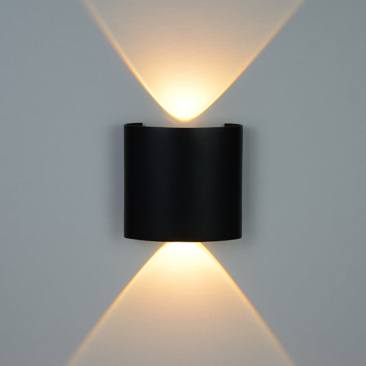  Black 2W LED Up And Down Wall Light (WL-T2-B)
