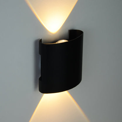  Black 2W LED Up And Down Wall Light (WL-T2-B)