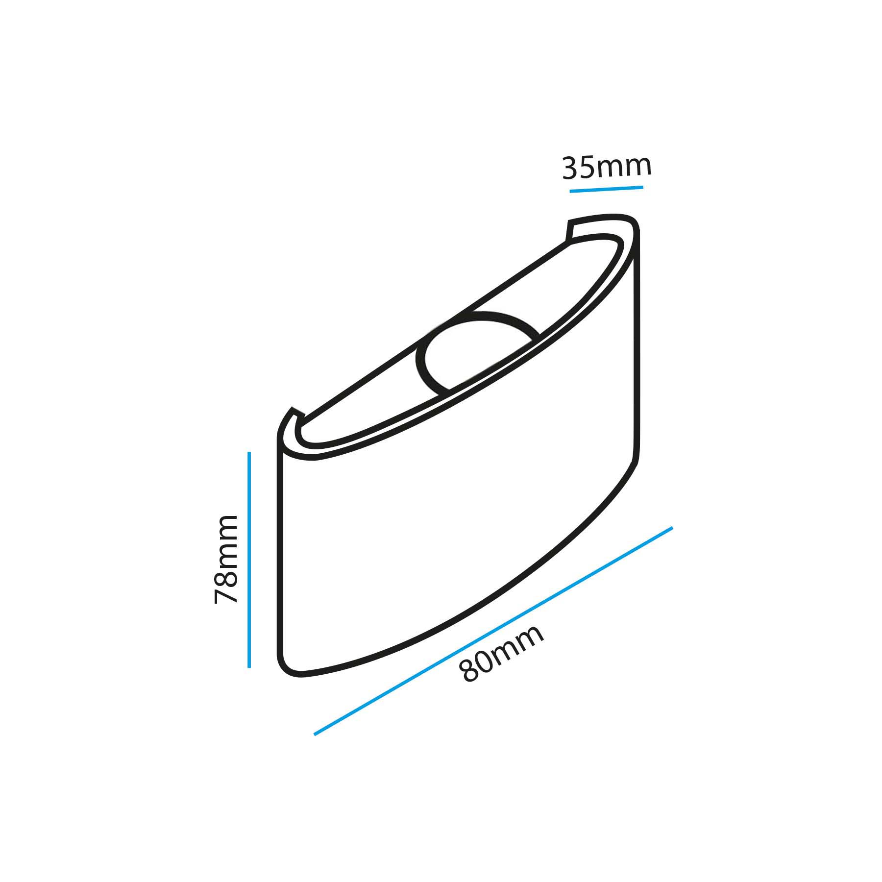  Black 2W LED Up And Down Wall Light (WL-T2-B)