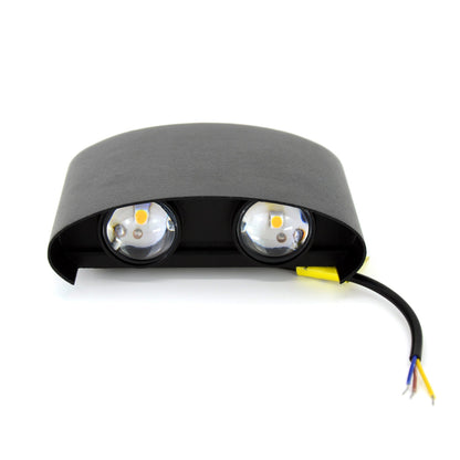  Black 4W LED Up And Down Wall Light (WL-T4-B)
