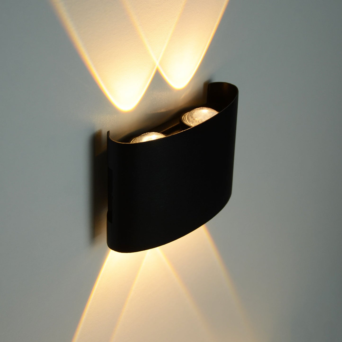  Black 4W LED Up And Down Wall Light (WL-T4-B)