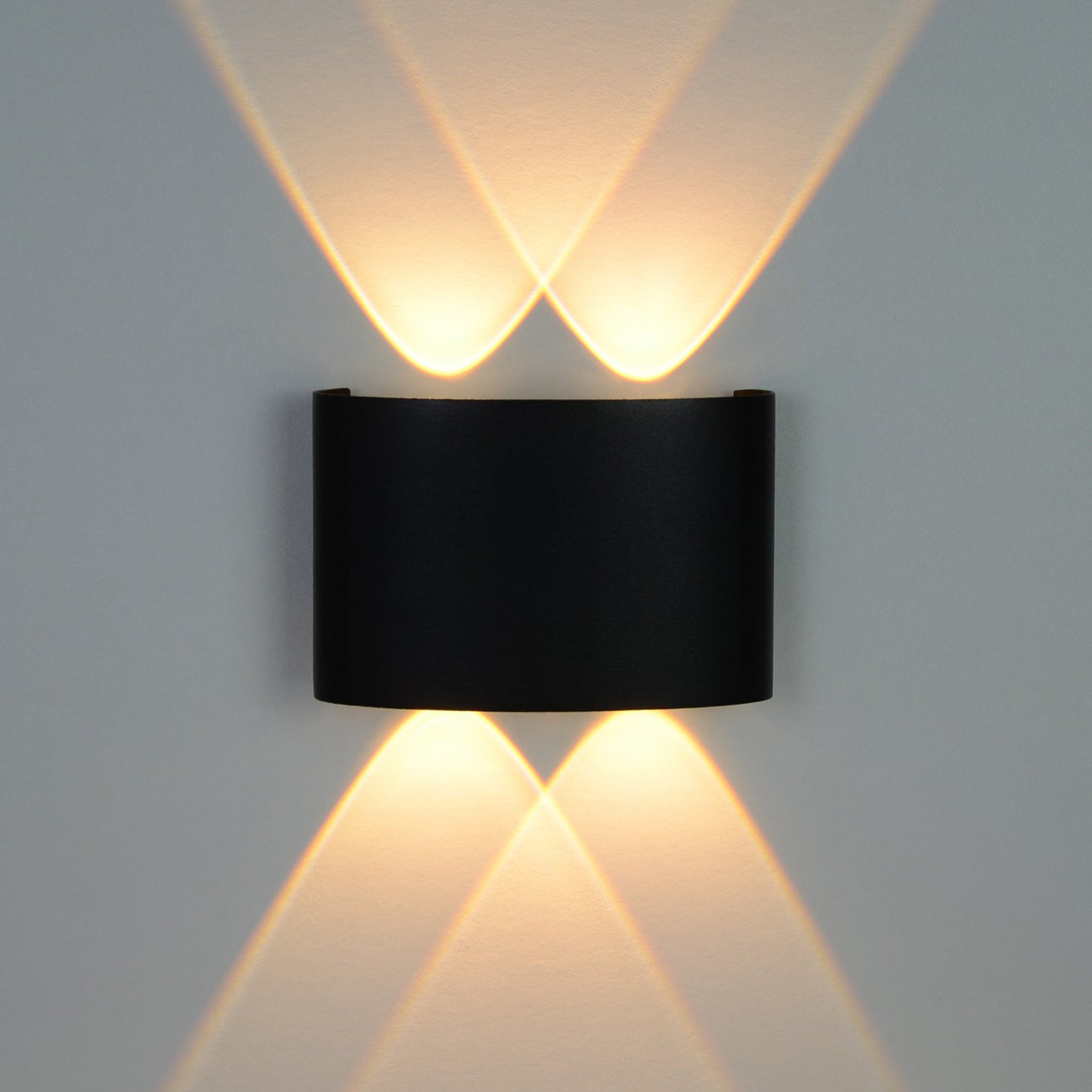  Black 4W LED Up And Down Wall Light (WL-T4-B)