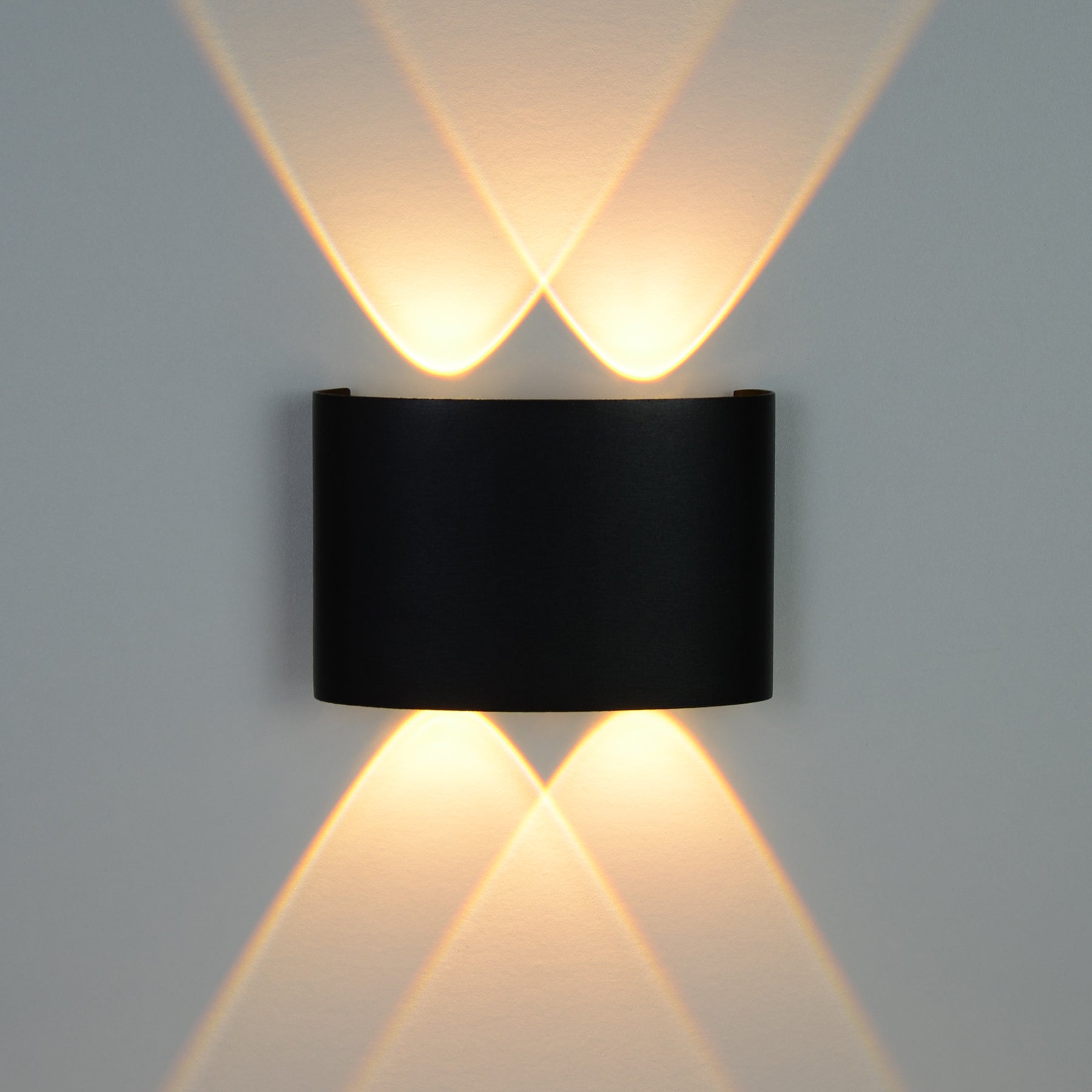  Black 4W LED Up And Down Wall Light (WL-T4-B)