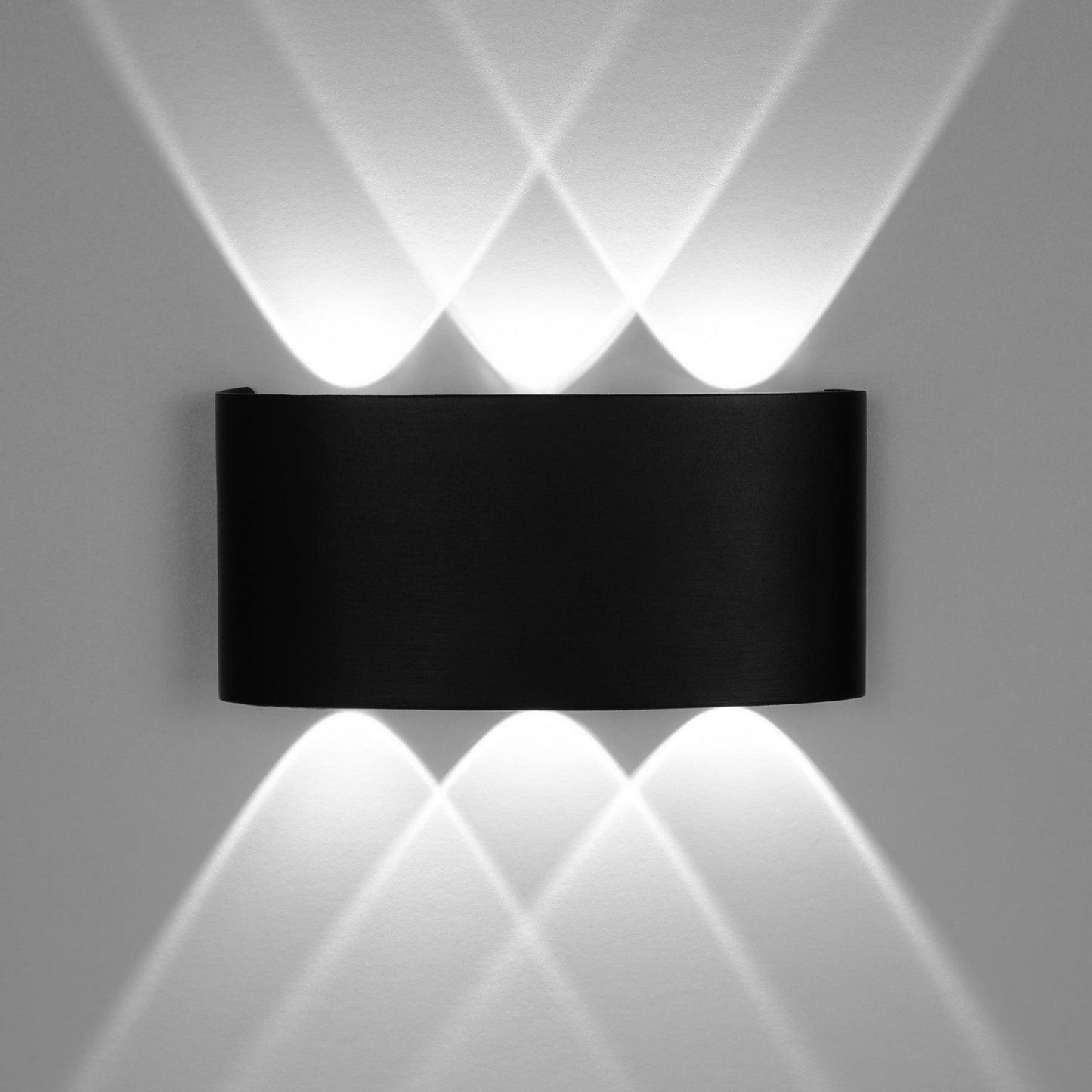  Black 6W LED Up And Down Wall Light (WL-T6-B)