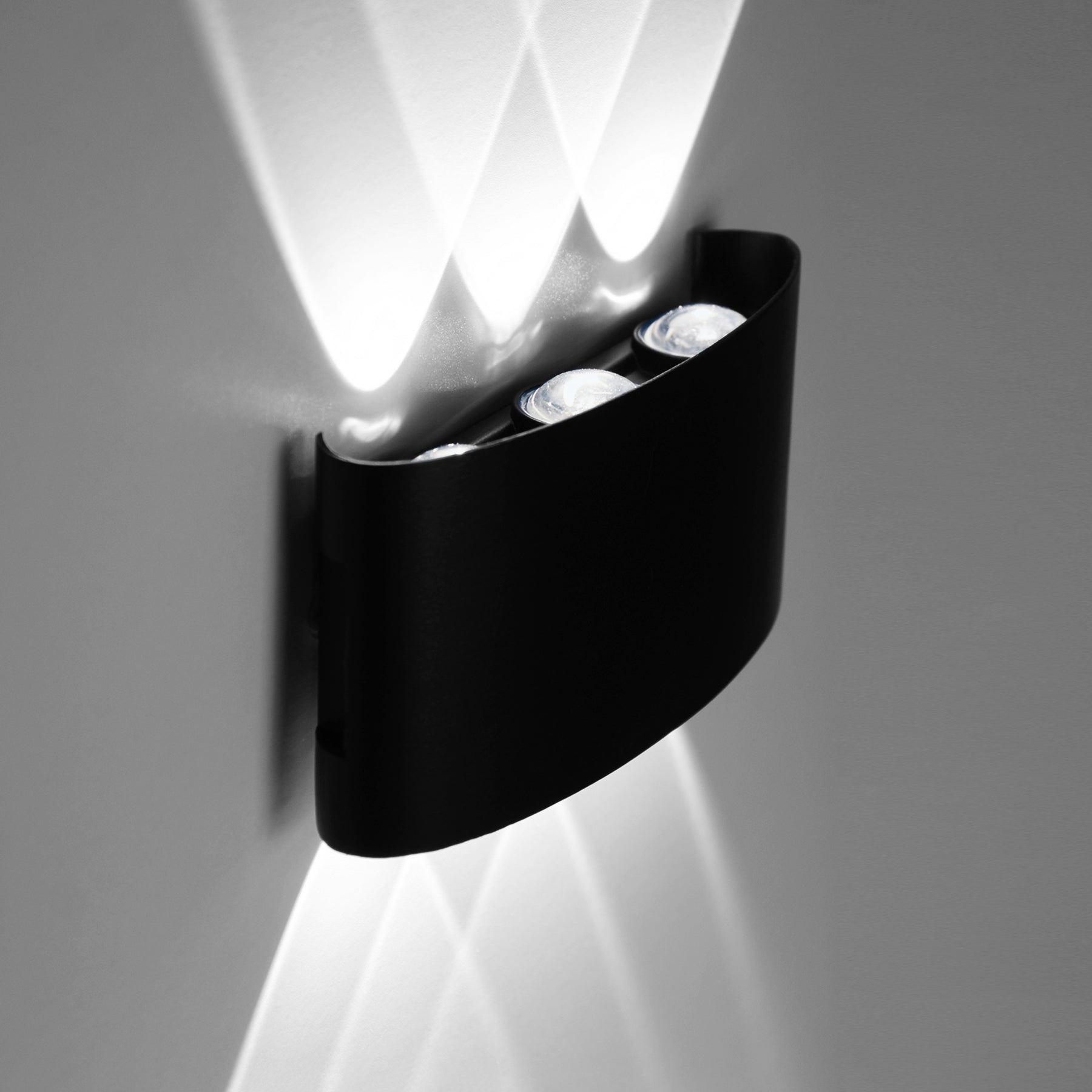  Black 6W LED Up And Down Wall Light (WL-T6-B)