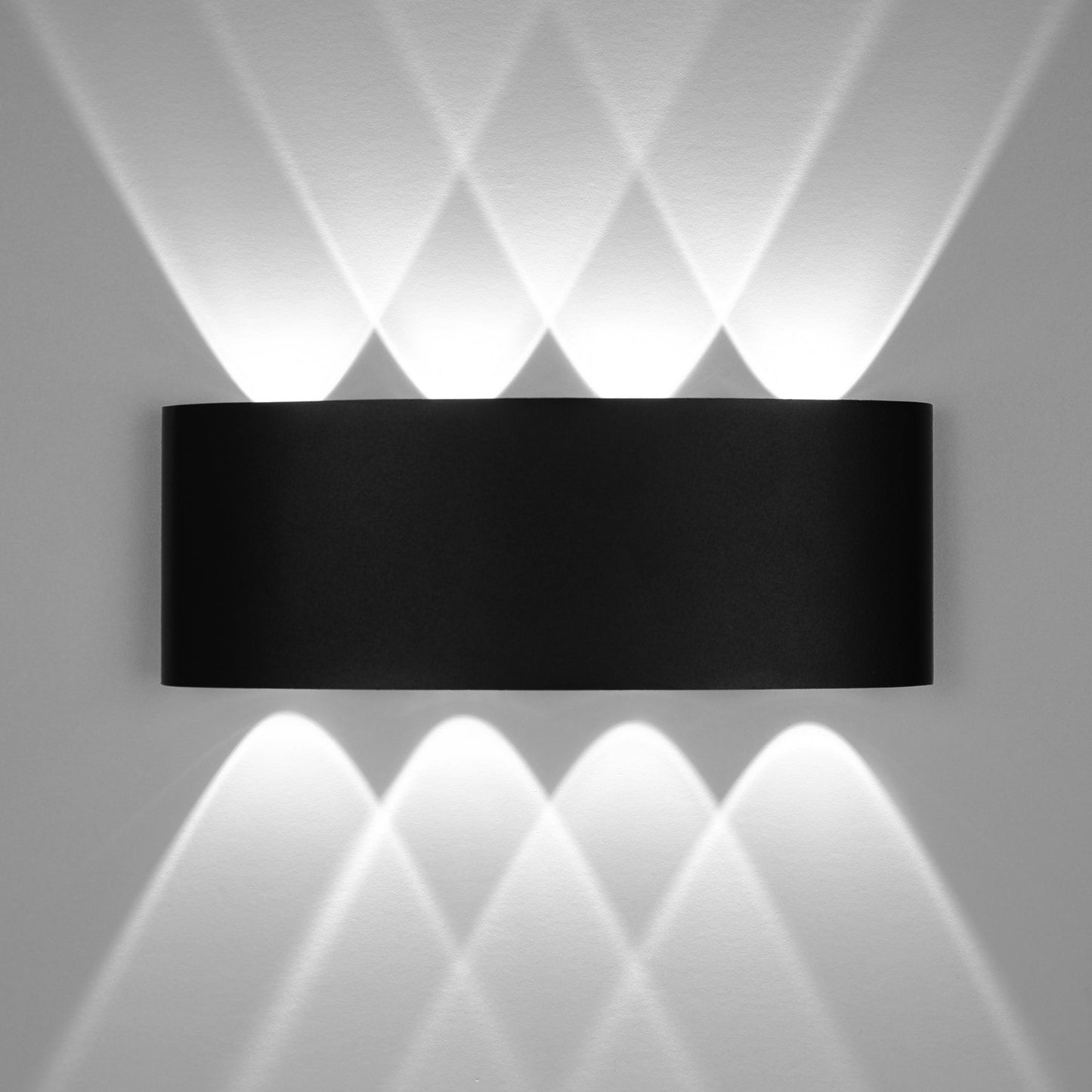  Black 8W LED Up And Down Wall Light (WL-T8-B)