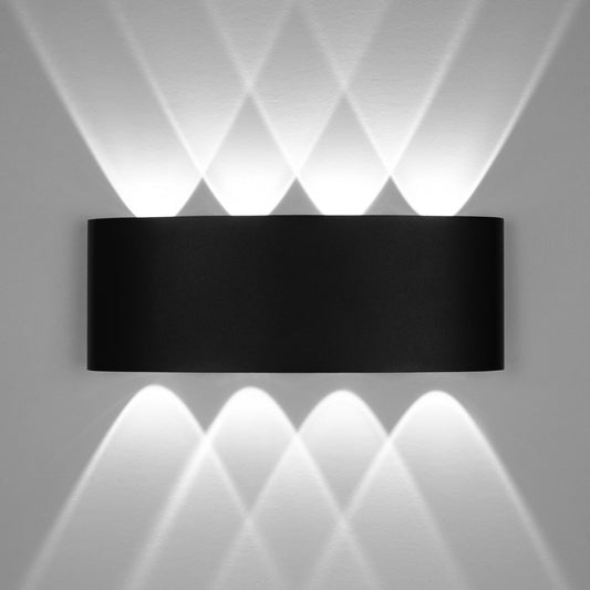  Black 8W LED Up And Down Wall Light (WL-T8-B)