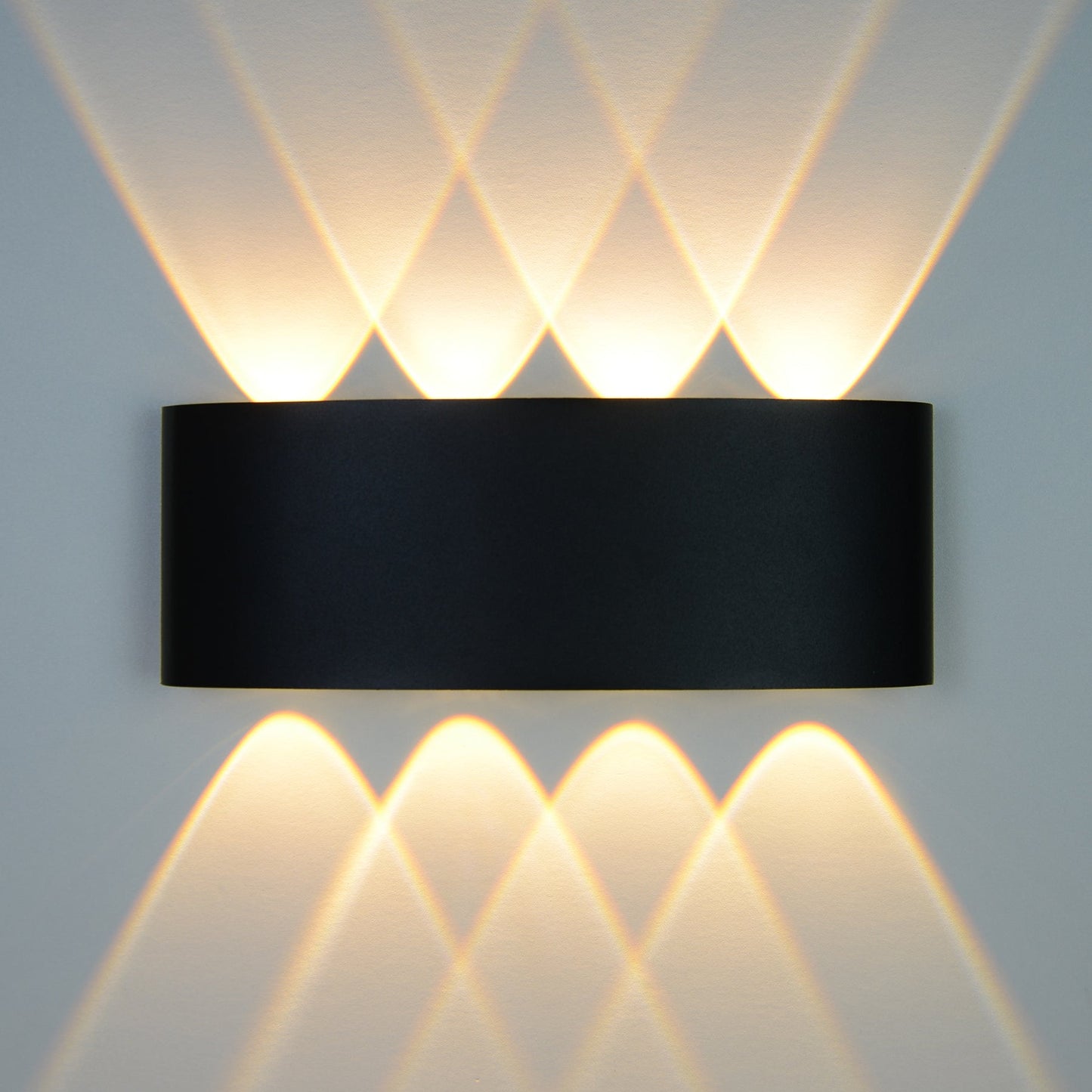 Black 8W LED Up And Down Wall Light (WL-T8-B)