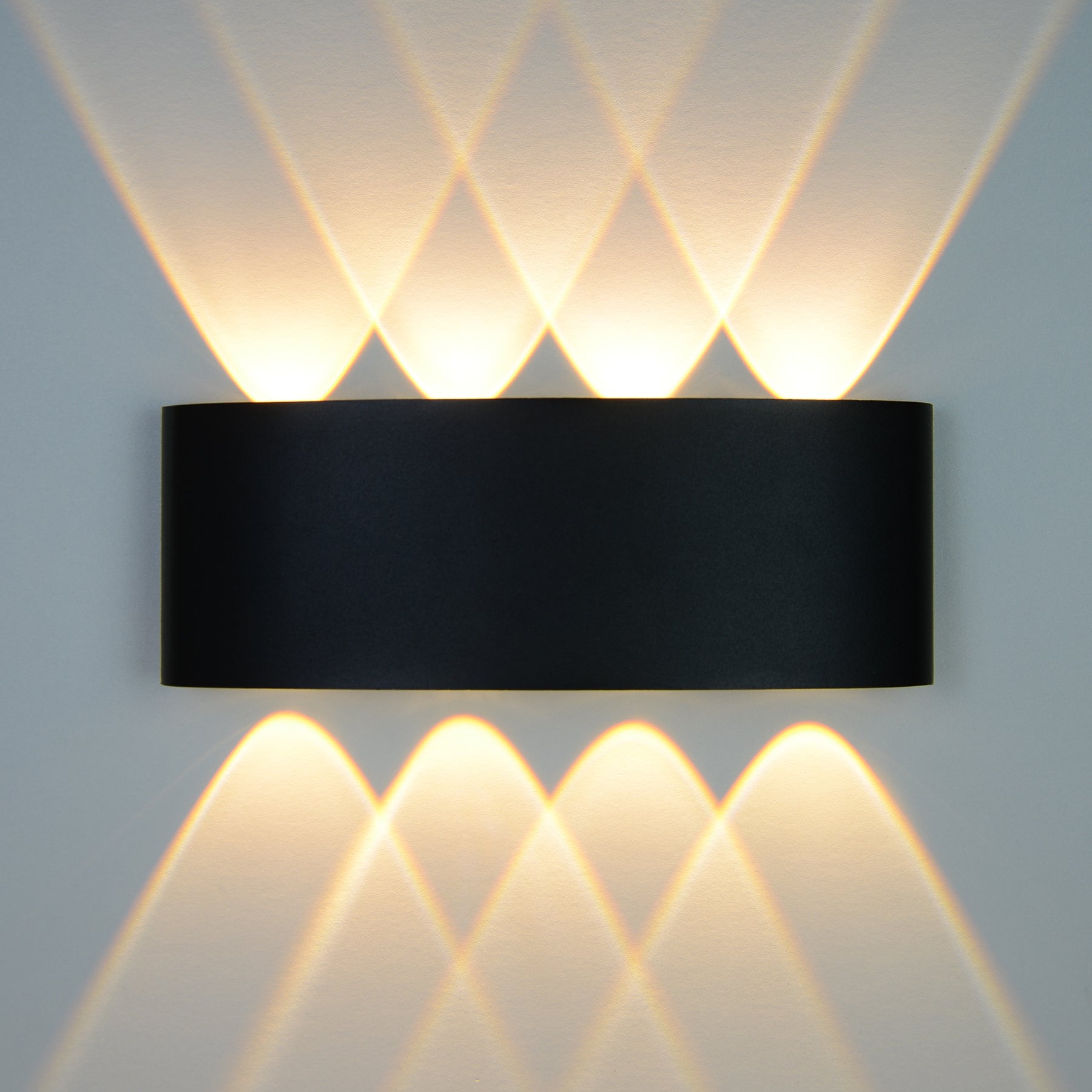  Black 8W LED Up And Down Wall Light (WL-T8-B)
