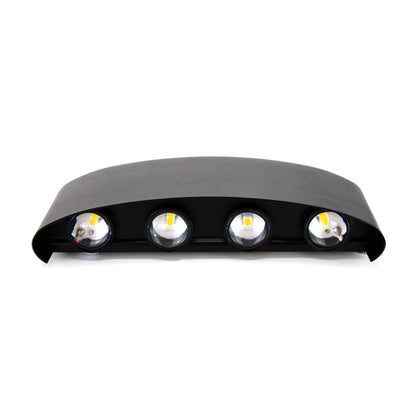  Black 8W LED Up And Down Wall Light (WL-T8-B)