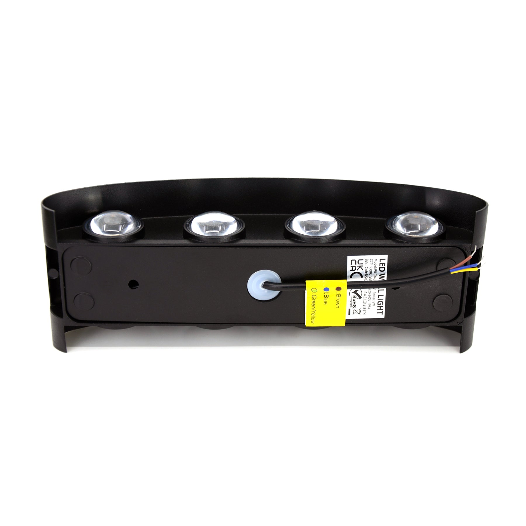  Black 8W LED Up And Down Wall Light (WL-T8-B)