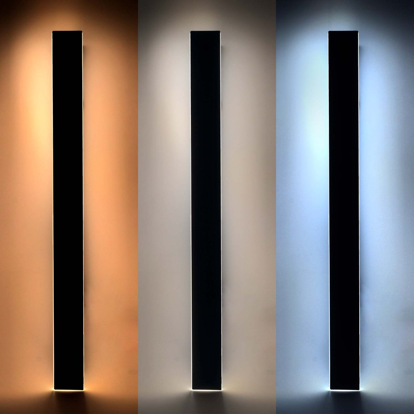  Black LED Edge Linear Wall Light