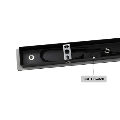  Black LED Edge Linear Wall Light