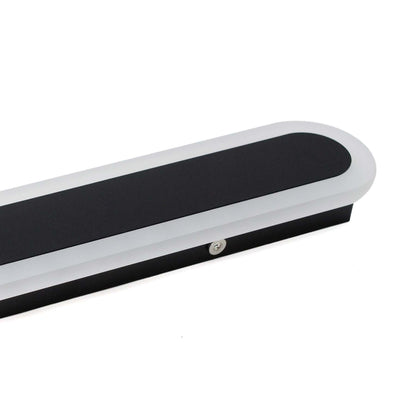  Black LED Oval Linear Wall Light