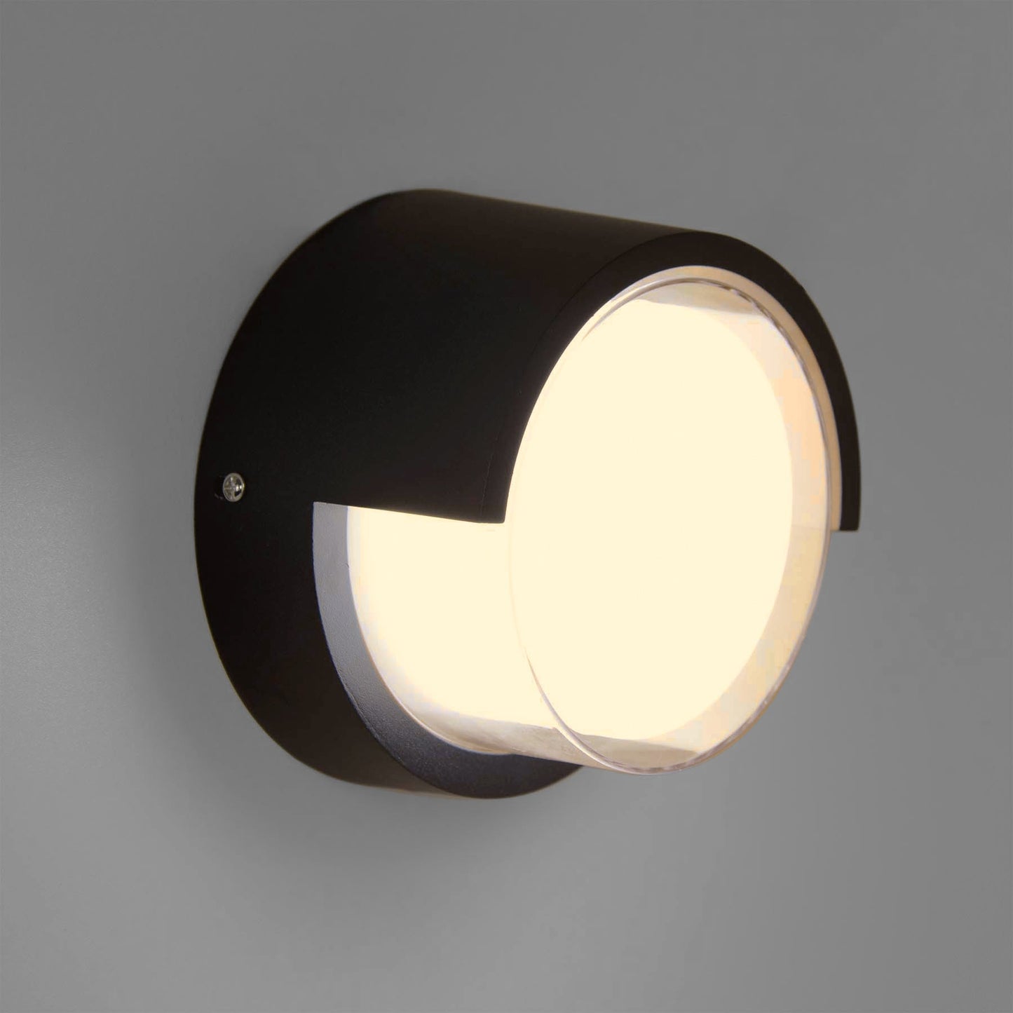  12W Black Round LED Wall Light (WL-C-RD)