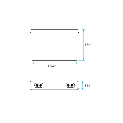  LED 12/24V Cabinet Double Door Integrated Twin Sensor Switch