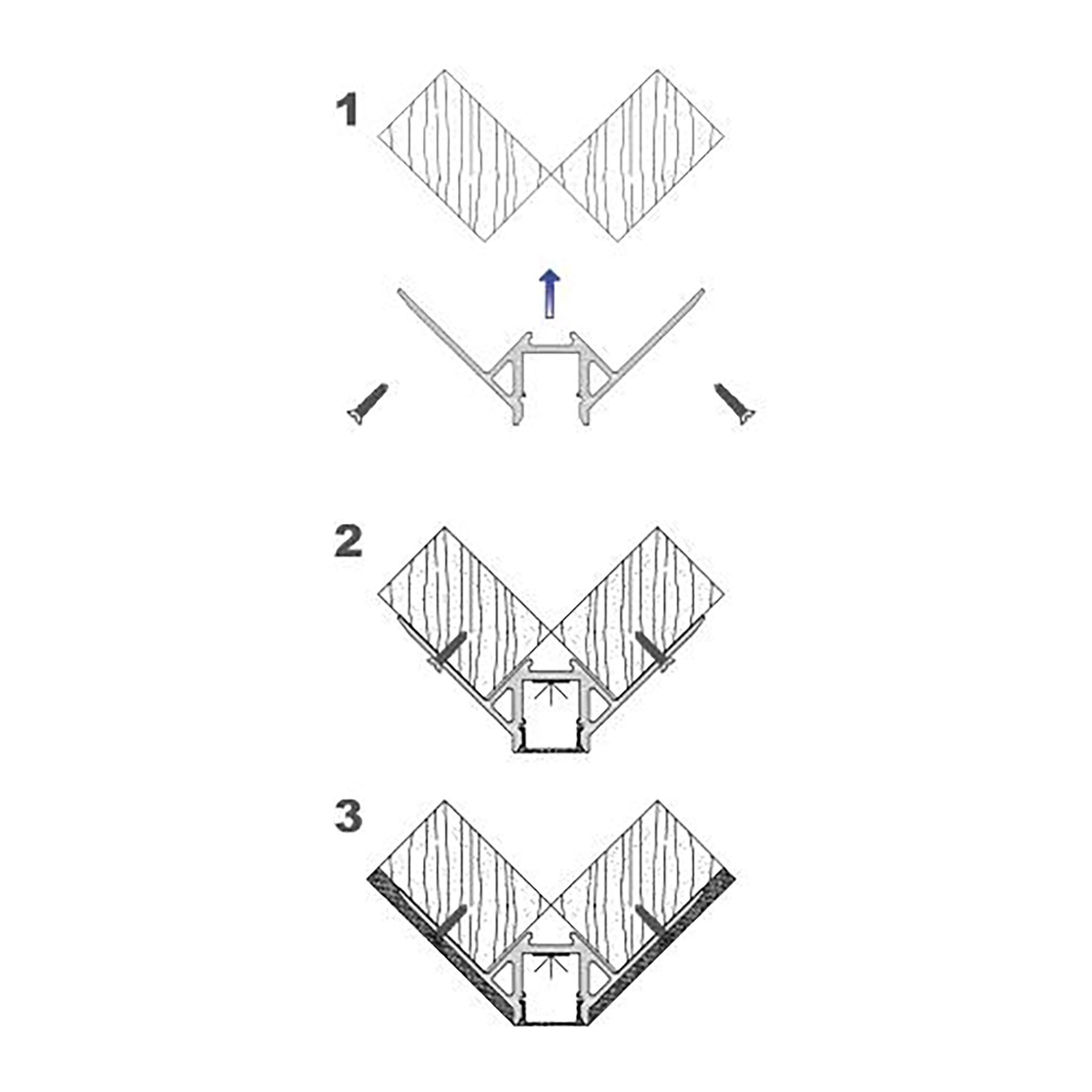  Plaster-In Trimless Recessed LED Aluminium Profile 50x22.34mm (126-C5022)