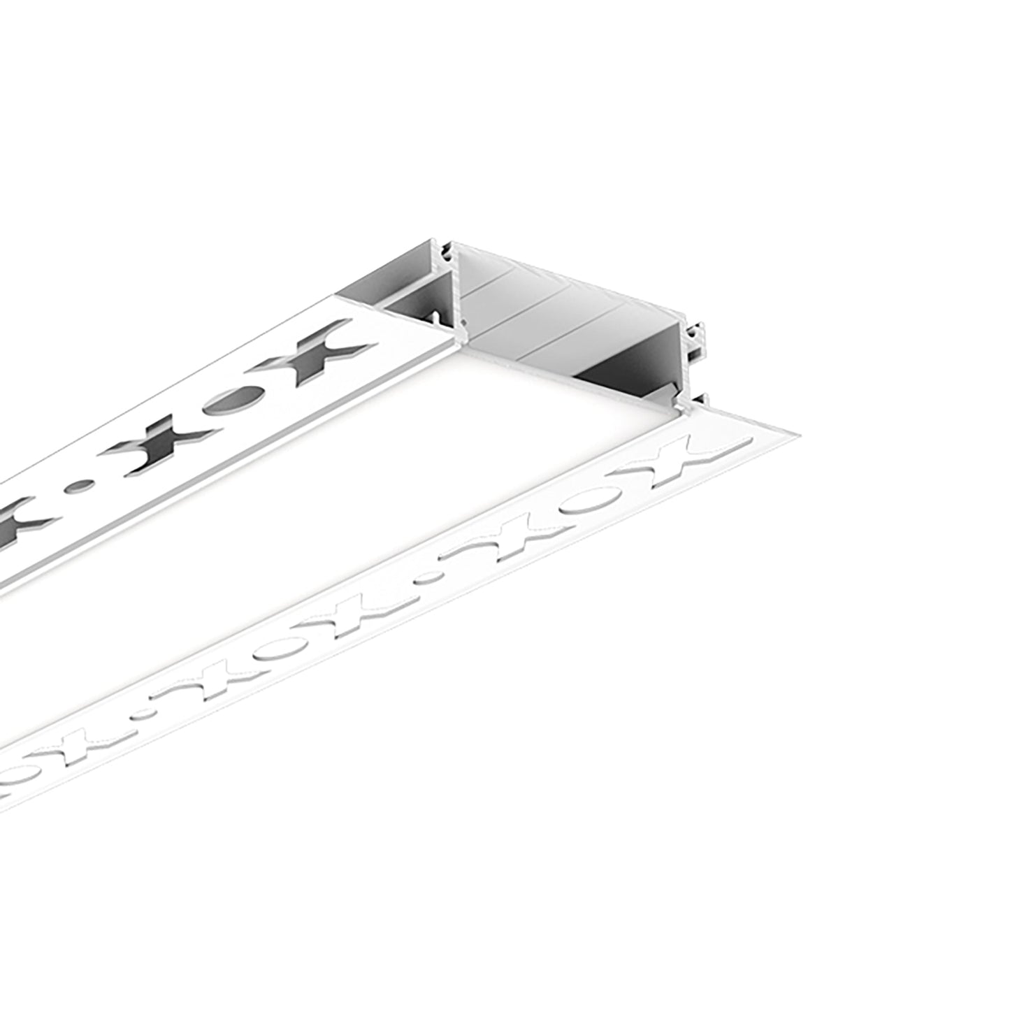  Plaster-In Trimless Recessed LED Aluminium Profile 97.2x18.2mm (186-C9718)