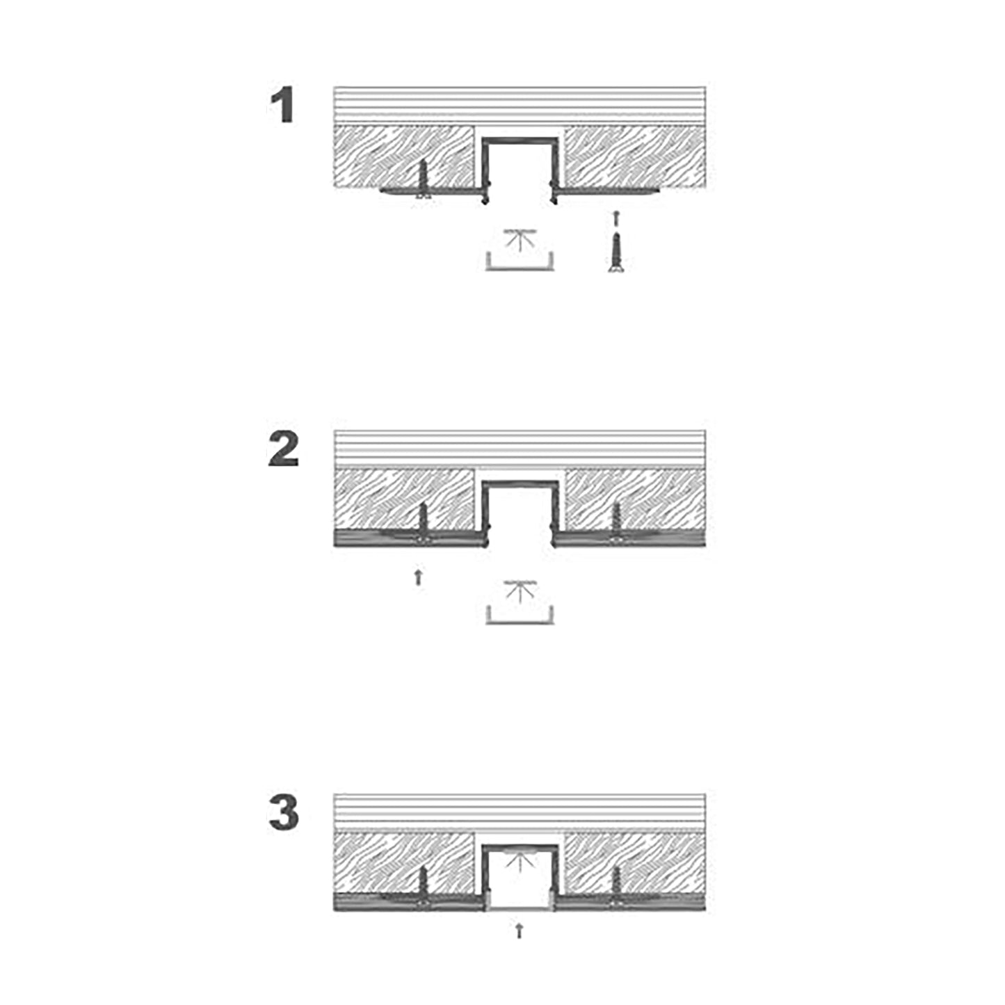  Plaster-In Trimless Recessed LED Aluminium Profile 57x14.4mm (201-C5715)