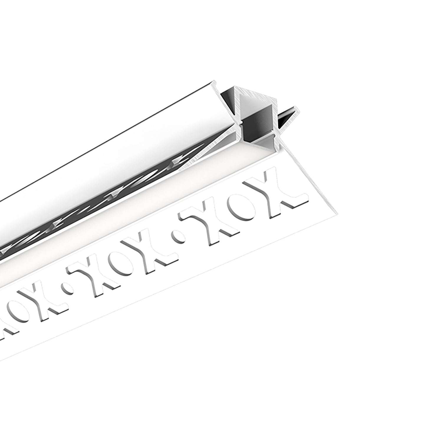  Plaster-In Trimless Recessed LED Aluminium Profile 46x24.38mm (127)