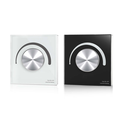  LED 0/1-10V Dimmer Switch Wall Rotary Panel 2.4GHz RF AC100-240V T18-2