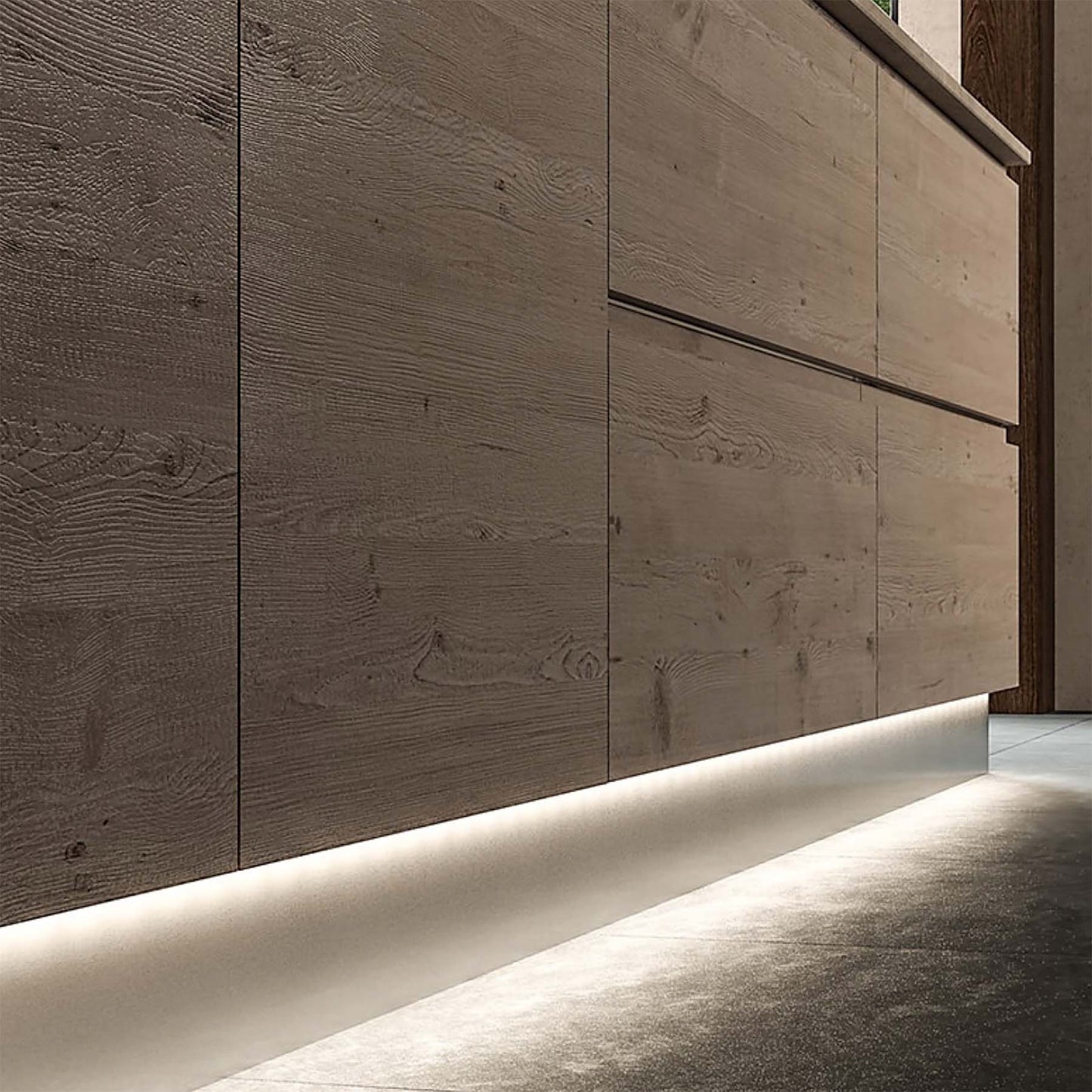  Skirting LED Aluminium Profile 119.5x19mm (830)